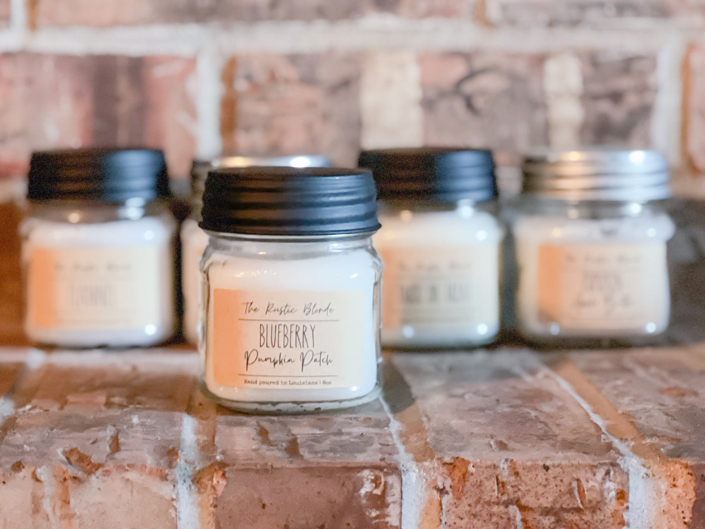 Blueberry Pumpkin Patch Mason Jar Candle - The Rustic Blonde