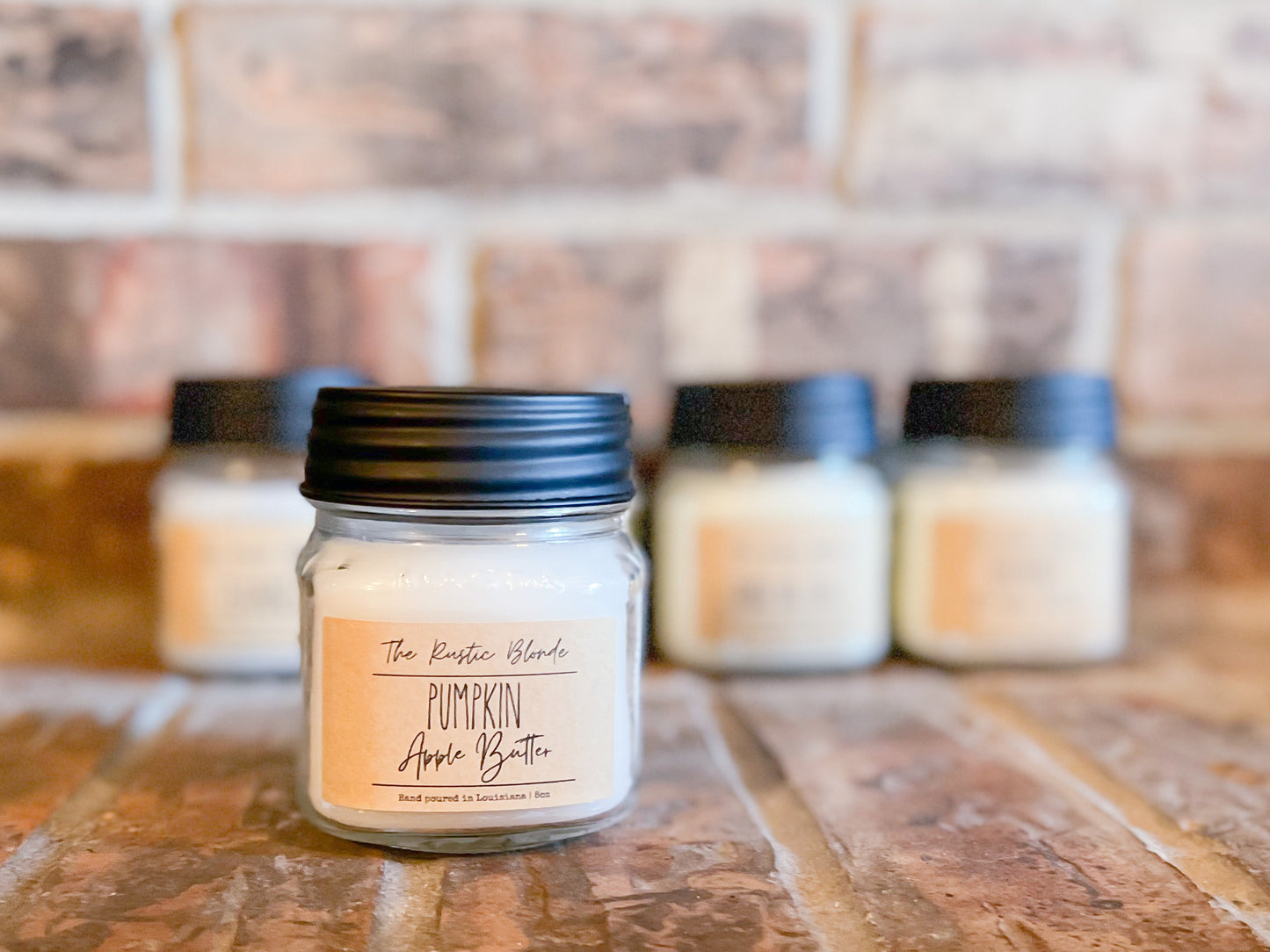Pumpkin Apple Butter Mason Jar Candle - The Rustic Blonde