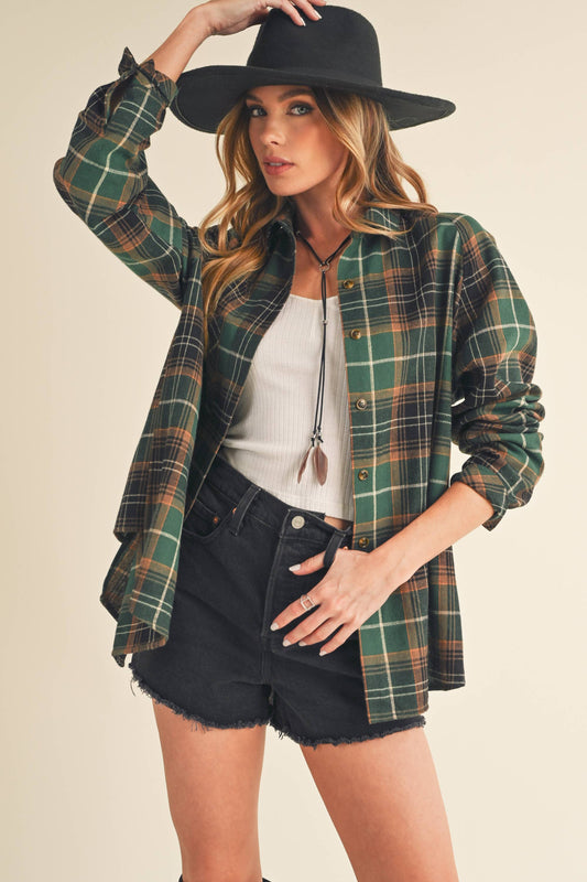 Katie Plaid Flannel Shirt