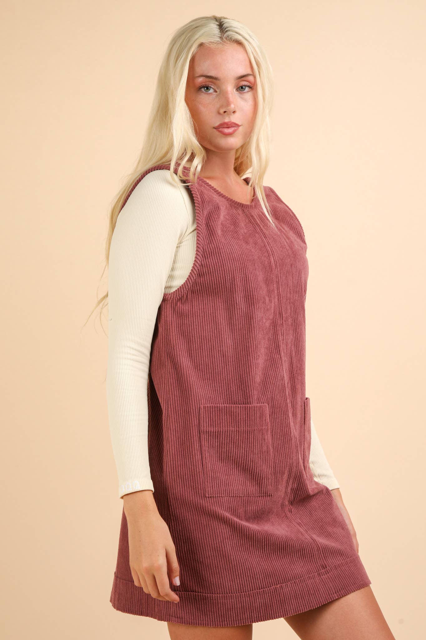 Corduroy Mini Dress