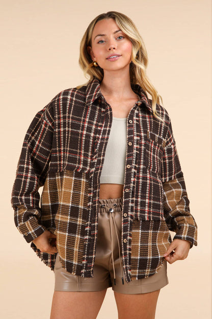 Plaid Shacket Jacket