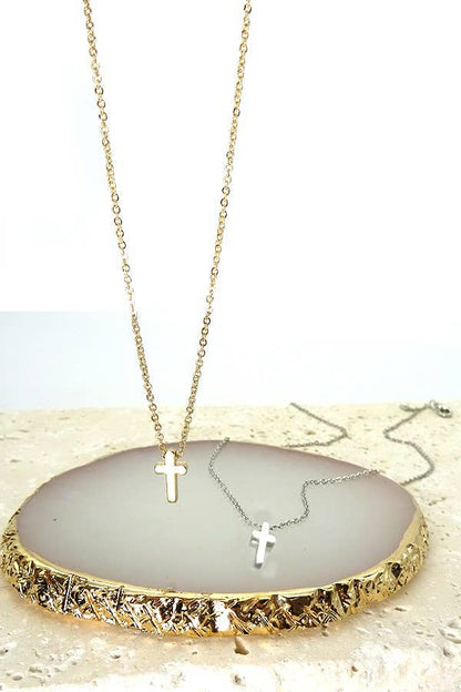 Mini Cross Necklace