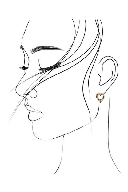 Bow Heart Earring Trio