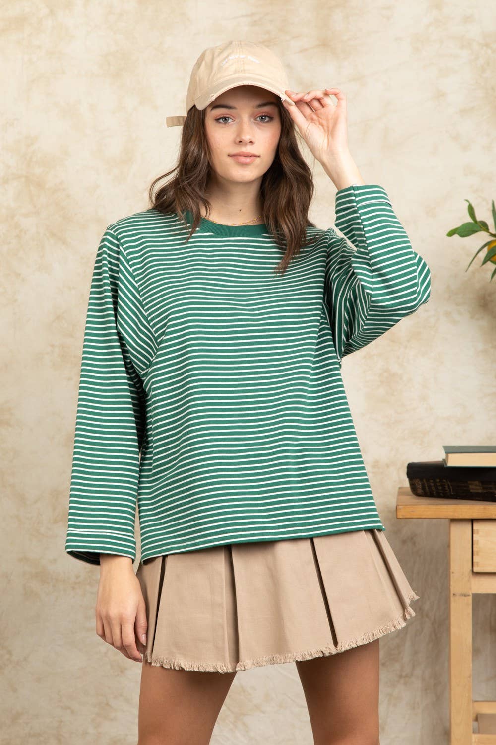 Cindy Striped Casual Knit Top