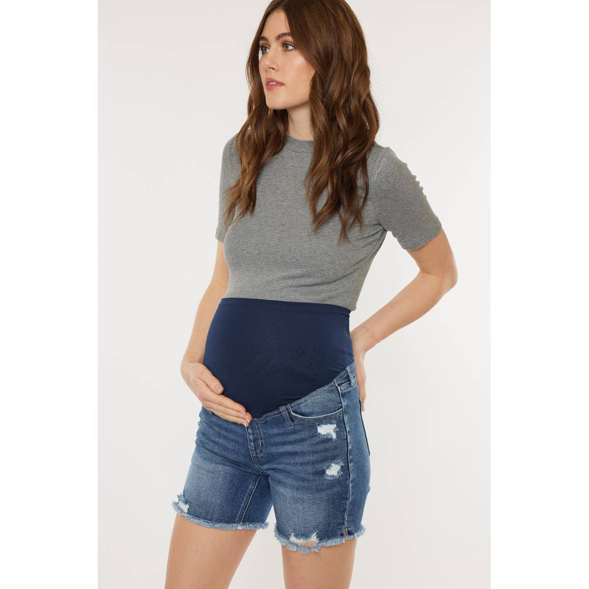 Maternity Denim Shorts