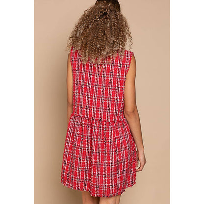 Preppy Plaid Woven Dress