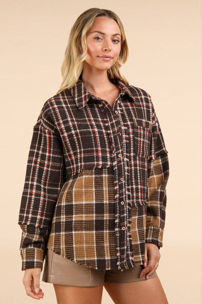 Plaid Shacket Jacket