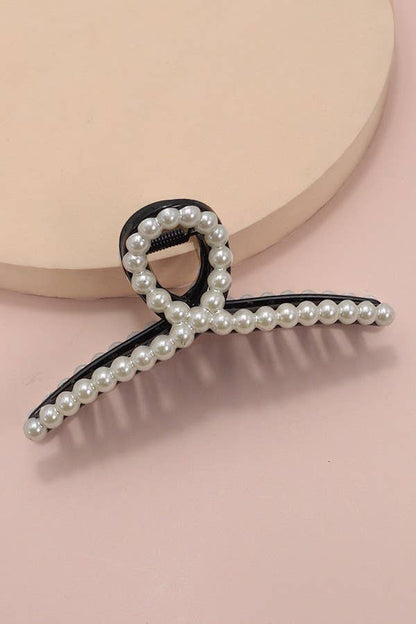 Classic Pearl Hair Claw Clip