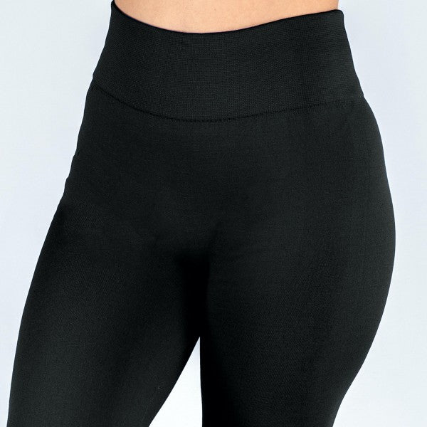 Fleece leggings - Black