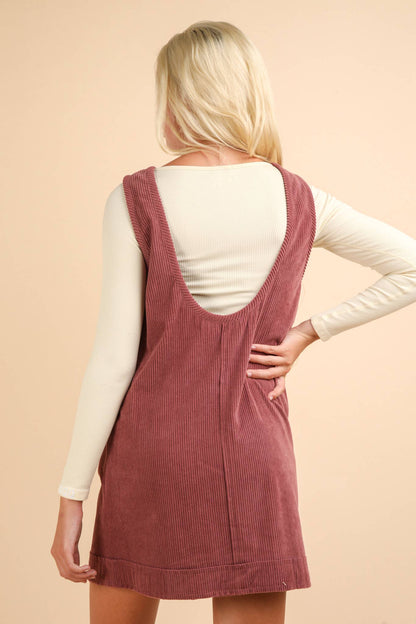 Corduroy Mini Dress