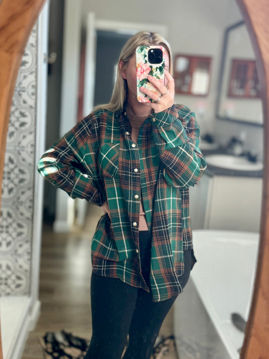 Katie Plaid Flannel Shirt