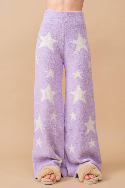 Soft Cozy Star Print Sweater with Pants