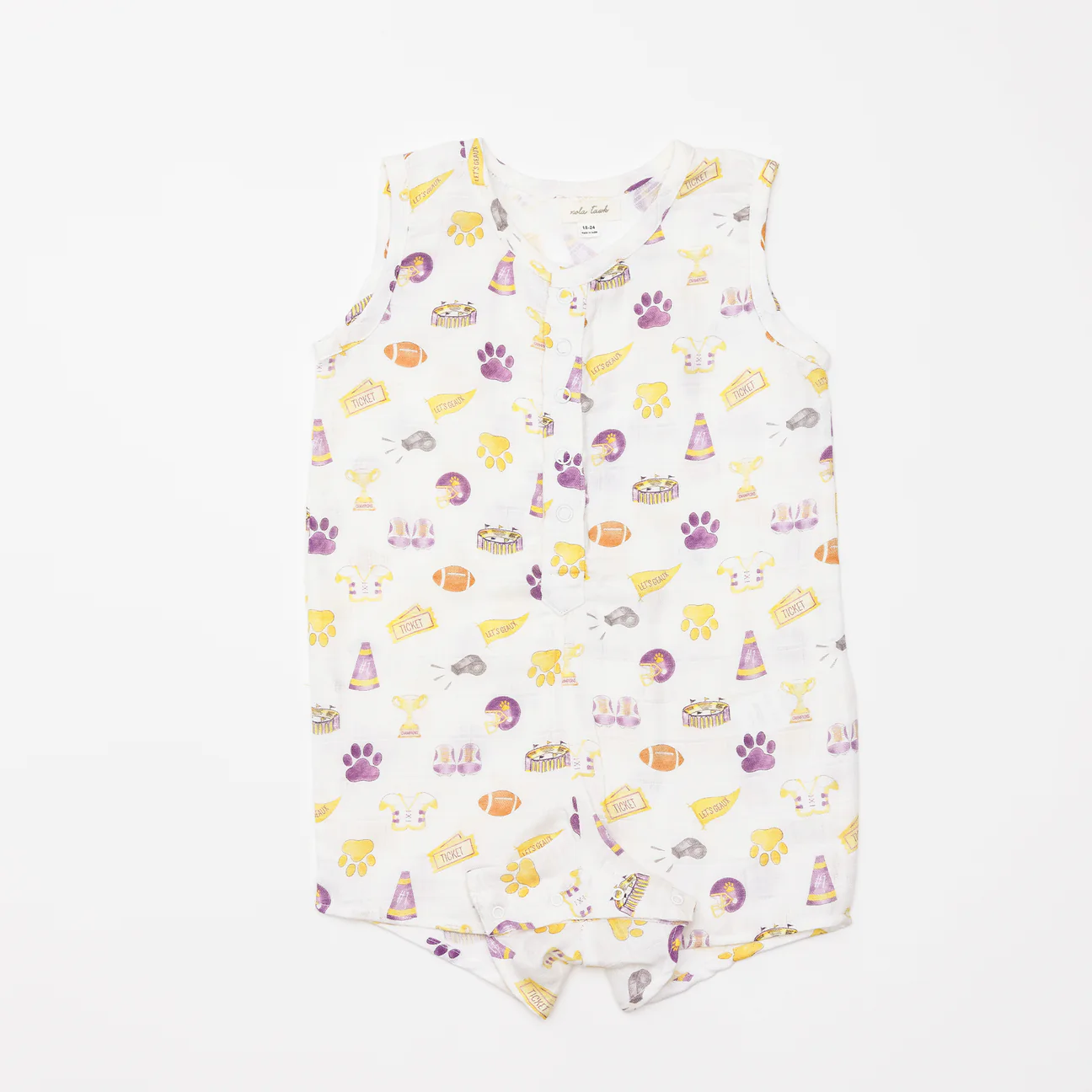 Let's go Tigers Organic Muslin Shortall