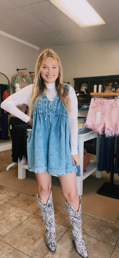 Verity Denim Romper