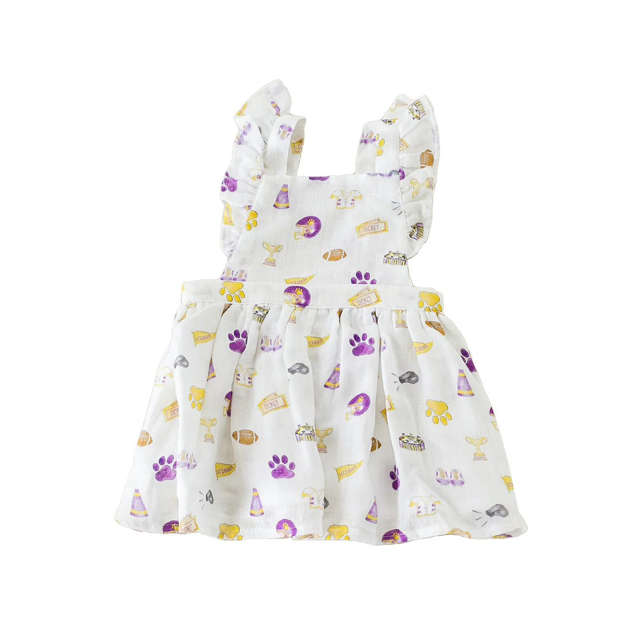 Let's go Tigers Organic Muslin Dress