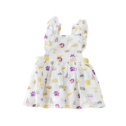 Let's go Tigers Organic Muslin Dress