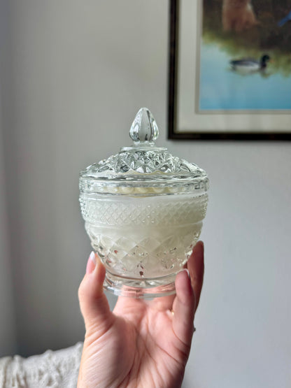 Vintage Glass Sugar Bowl - Sweet Grace