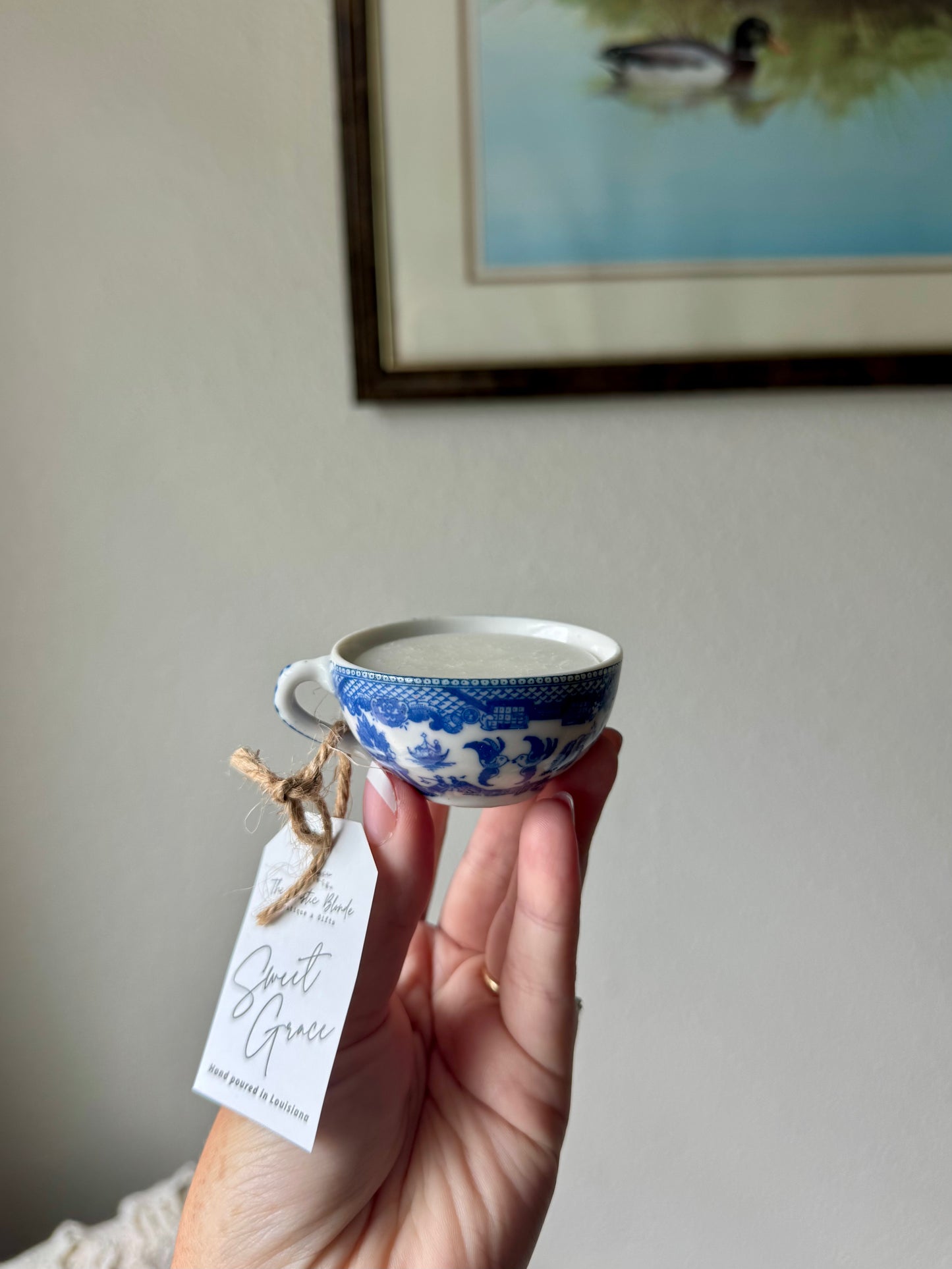 Vintage Mini Blue Willow TeaCup - Sweet Grace Wickless