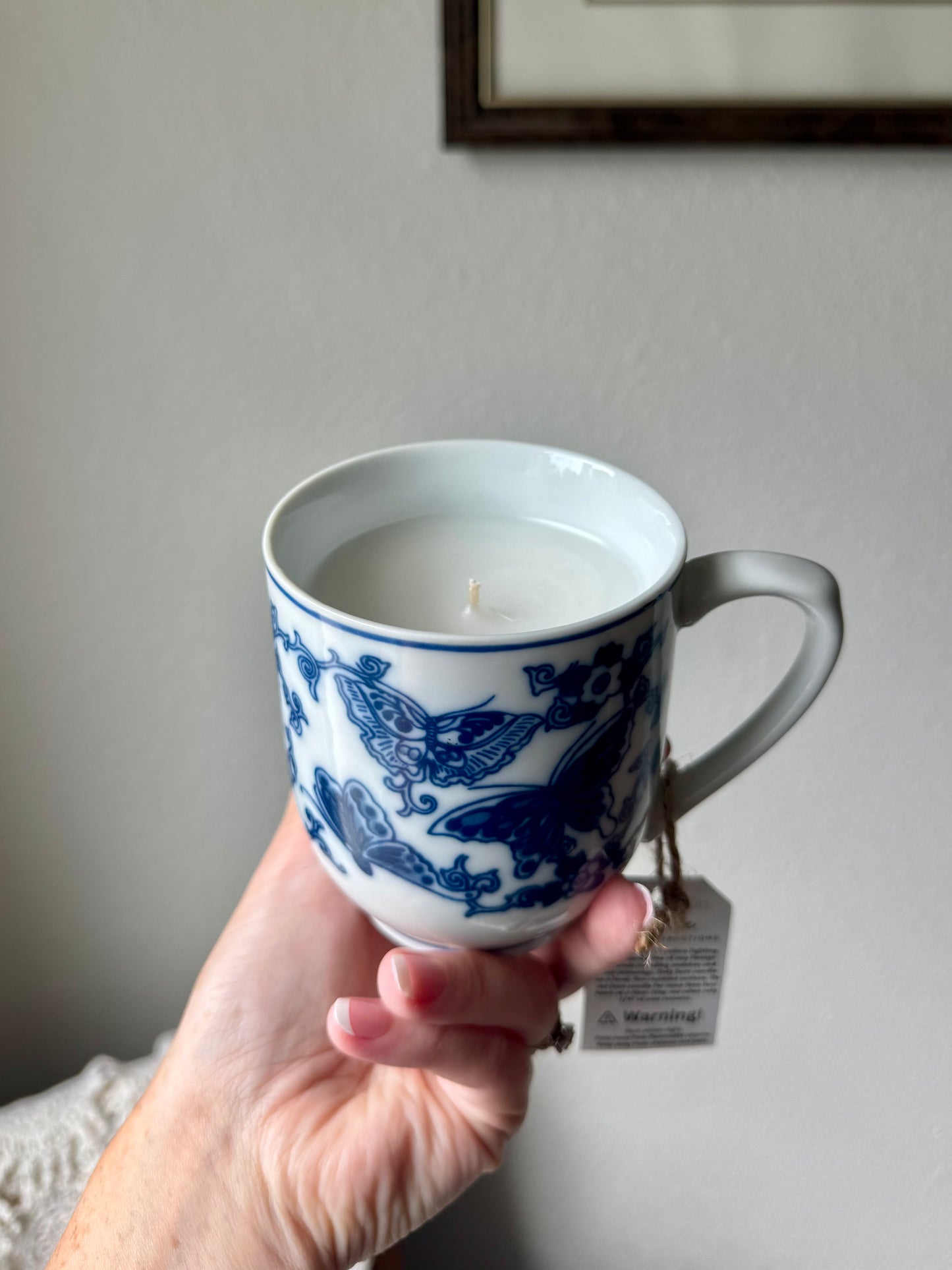 Vintage Blue + White Teacup - Baccarat Rouge