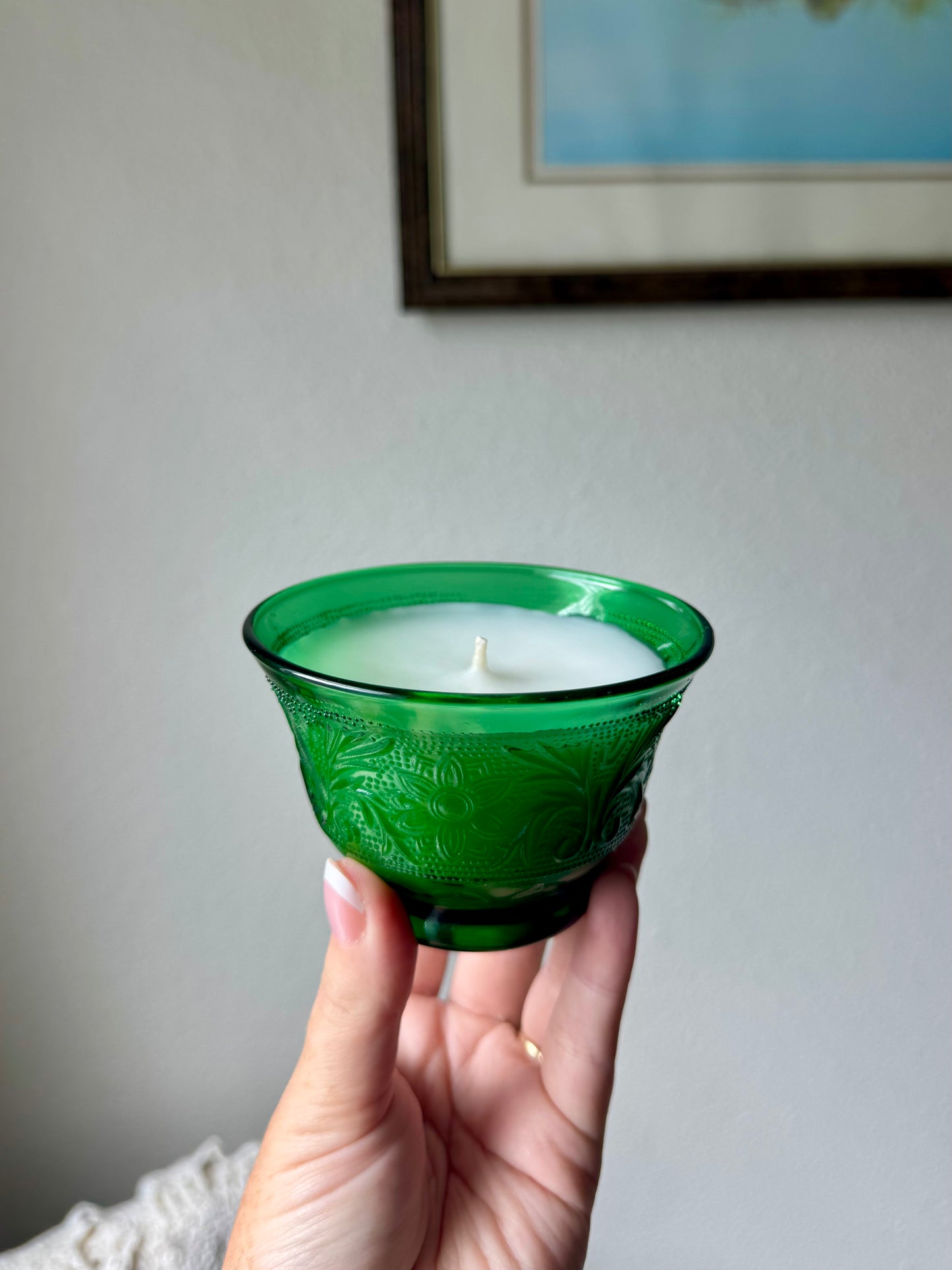 Vintage Green Anchor - Flannel