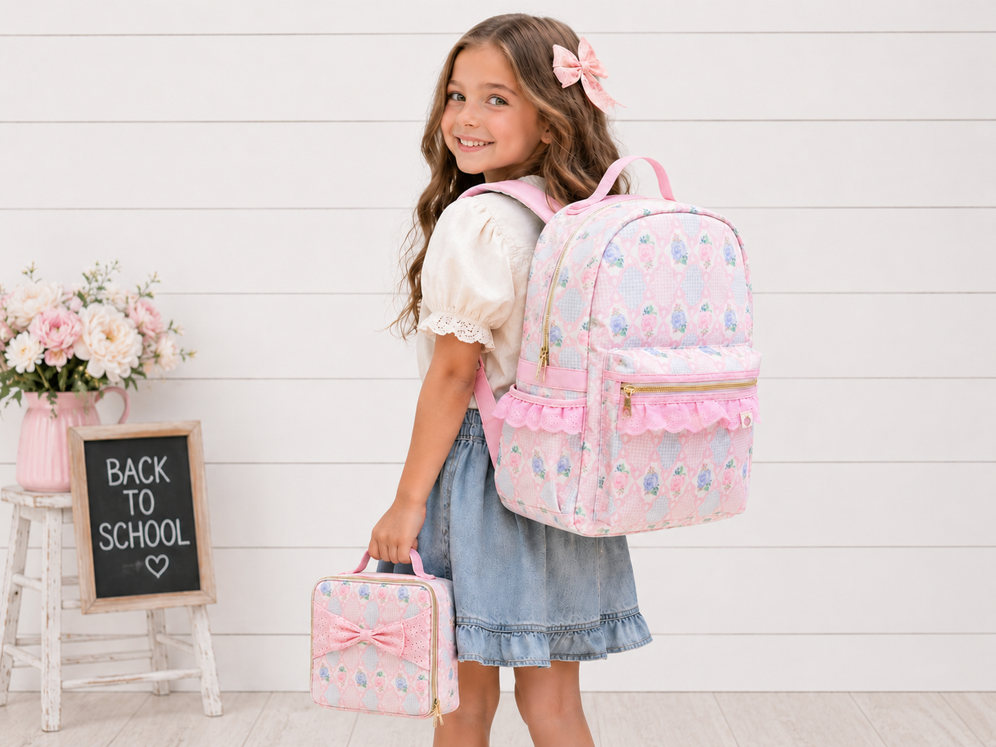 Backpack Set - Cottage Rose