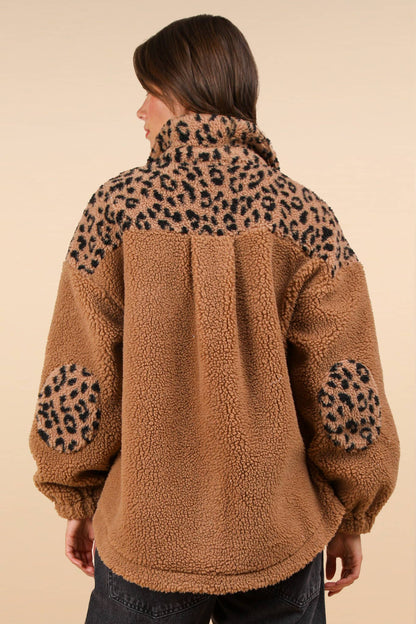 Leopard Fleece Jacket