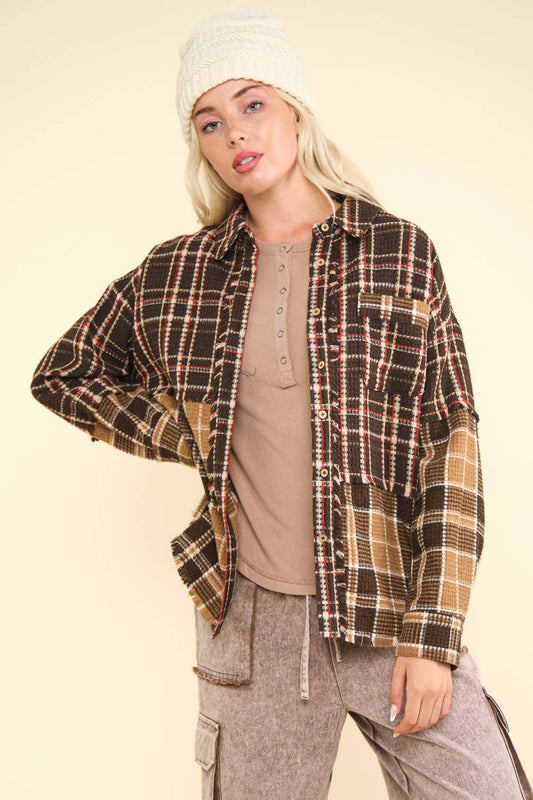 Plaid Shacket Jacket