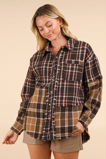 Plaid Shacket Jacket