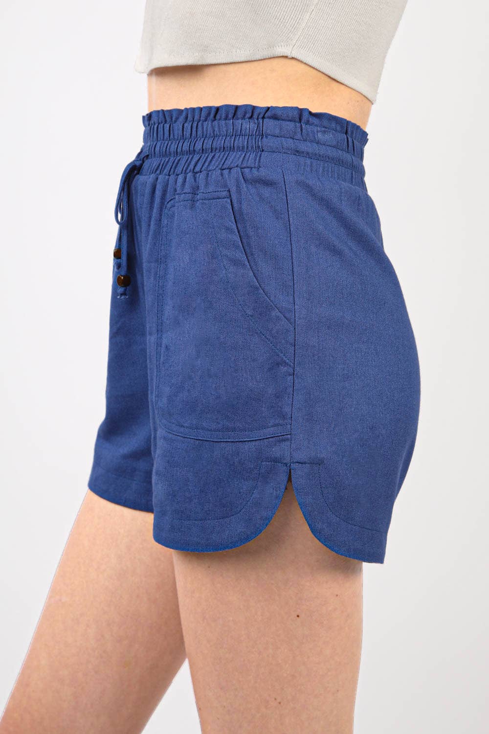 Breezy Linen Shorts | Blue