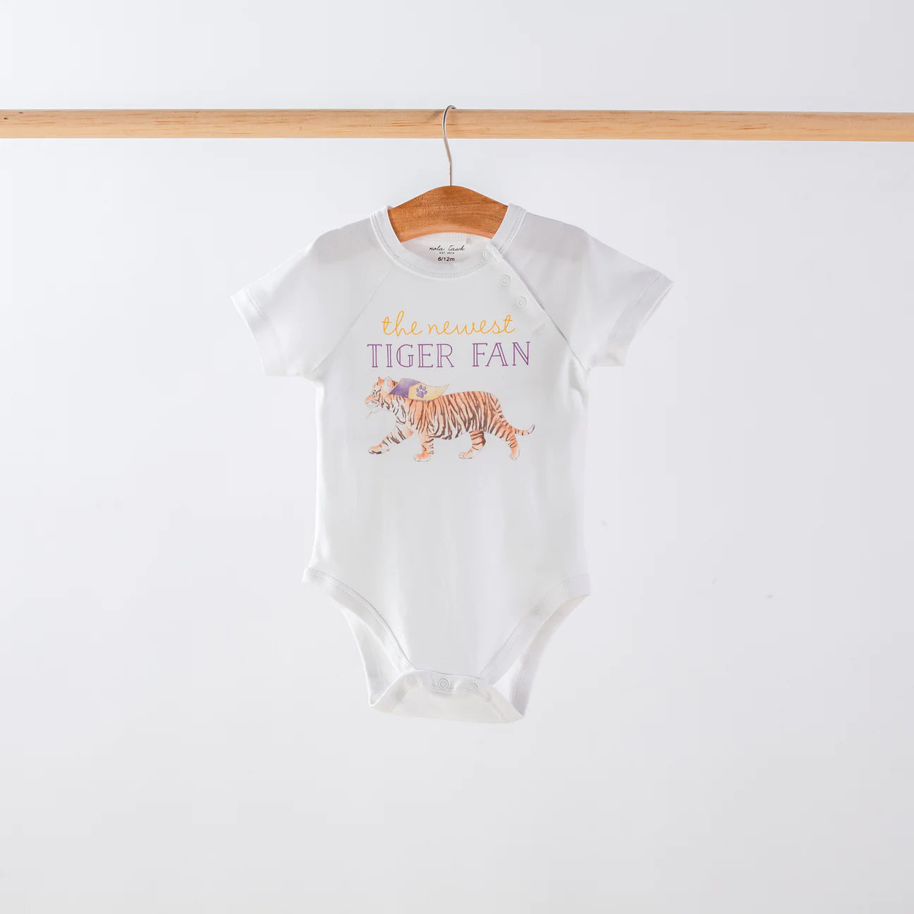 The Newest Tiger Fan Organic Cotton Baby Onesie